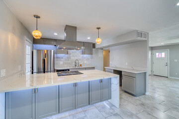 Newly remodeled white kitchen