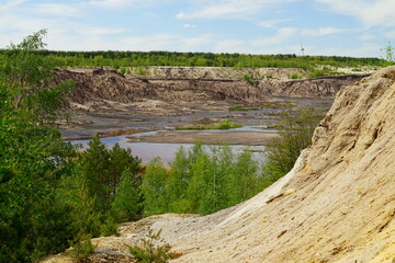 Bergbaufolgelandschaft in Brandenburg