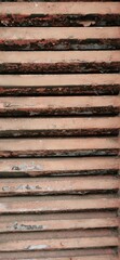 rostiges Metallgitter