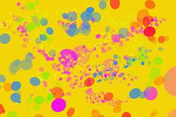 colorful background with bubbles