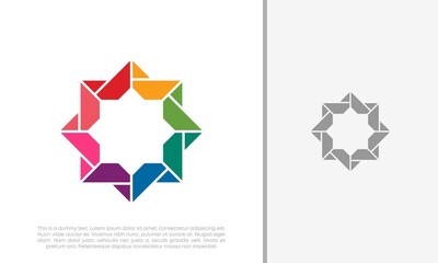 Global Community Logo Icon Elements Template. Community human Logo template vector. Community health care. Abstract Community logo