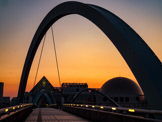 Obraz premium city harbour bridge