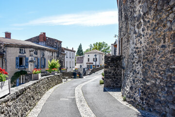 Fototapeta na wymiar Relax in Le Broc, the village of France recognised by Les Plus Beaux Villages de France as one of the most beautiful villages in France, after a day of fishing in Lac de Broc