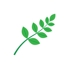 Leaf icon. Ecology nature icon. Green environment and natural symbol. Leaf logo. Ecology vector illustration. Leaf SVG icon.
