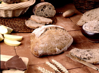 Boule de pain tradi et ses rillettes