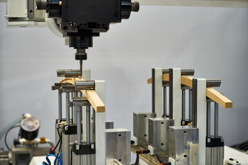 Production of complex parts on the coordinate boring machine with CNC.