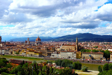 ミケランジェロ広場から見下ろすフィレンツェ市街