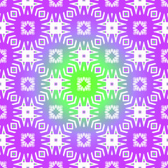 Geometric vector pattern with purple and green gradient. simple ornament for wallpapers and backgrounds.