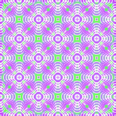 Geometric vector pattern with purple and green gradient. simple ornament for wallpapers and backgrounds.