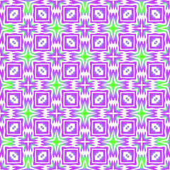 Geometric vector pattern with purple and green gradient. simple ornament for wallpapers and backgrounds.