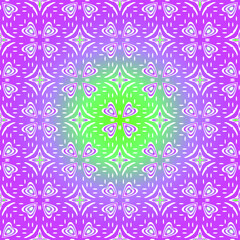 Geometric vector pattern with purple and green gradient. simple ornament for wallpapers and backgrounds.