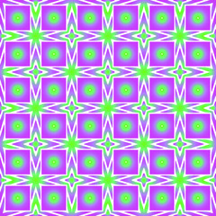 Geometric vector pattern with purple and green gradient. simple ornament for wallpapers and backgrounds.