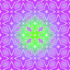 Geometric vector pattern with purple and green gradient. simple ornament for wallpapers and backgrounds.