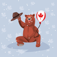 Canada day bear