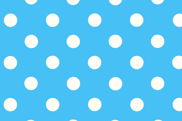 seamless pattern with circles. blue background with polka dots, blue background in a white circle
