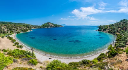 Foto op Plexiglas Mazikoy beach view in Bodrum Town of Turkey © nejdetduzen