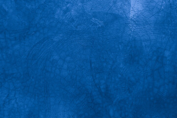 Old wall pattern texture cement blue dark abstract  blue color design are light with black gradient background.