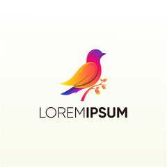 Bird Perched Logo Design