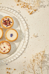 homemade panna cotta pies