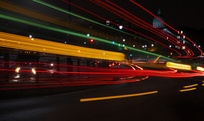 city Light Trails