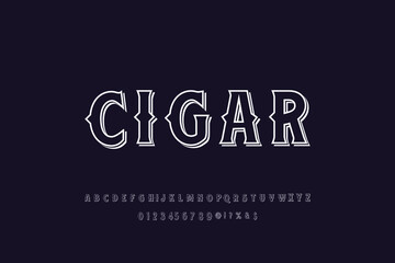 vector alphabet, letters and numbers, typography vector