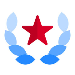 Award flat style icon
