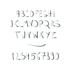 Hand written alphabet