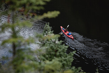 Fototapeta premium Kayak on the river