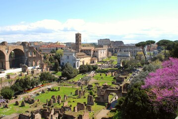 Fototapeta na wymiar Roman forum, Rome, Italy