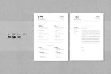 Minimalist Resume/CV
- Easy to edit and customise
- A4 Size
- Print Ready
- 300 DPI