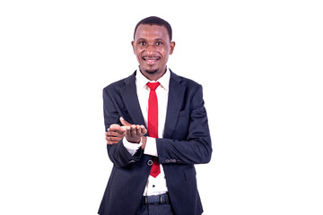 portrait of a smiling businessman.