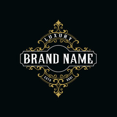 luxury logo design full of ornament details 