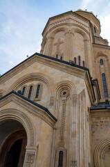 The Holy Trinity Cathedral of Tbilisi, also known as Sameba, is the main cathedral of the Georgian Orthodox Church. Tbilisi, Georgia.