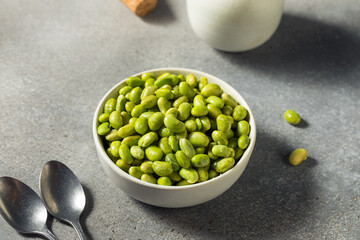 Raw Green Organic Steamed Edamame