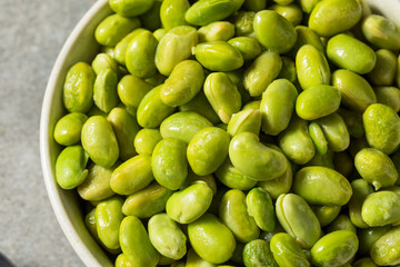 Raw Green Organic Steamed Edamame