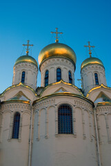 Fototapeta na wymiar Annunciation church of Moscow Kremlin. Color photo