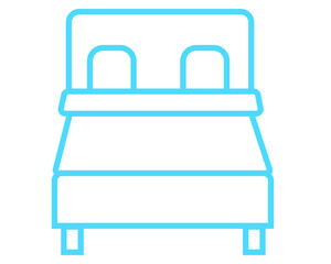 bed pillow vector