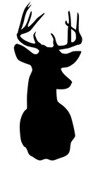 vector deer head