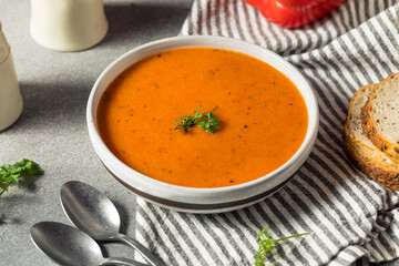 Healthy Homemade Red Bell Pepper Soup