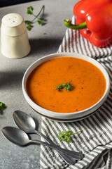 Healthy Homemade Red Bell Pepper Soup