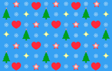 Christmas symbol pattern background