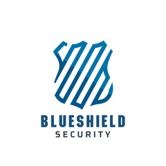 Blue Shield Security Logo Design.