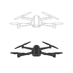 Drone icon simple art