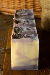 Photo of handmade Marcel soap with lavender