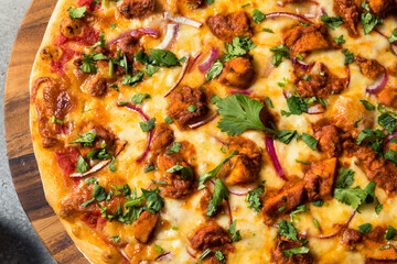 Homemade Indian Chicken Tikka Masala PIzza