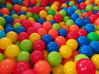 Fototapeta na wymiar colorful plastic balls