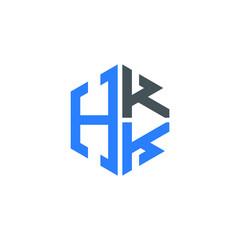 HKK logo HKK icon HKK vector HKK monogram HKK letter HKK minimalist HKK triangle HKK hexagon Unique modern flat abstract logo design 