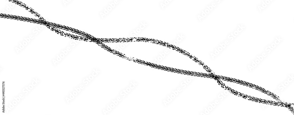 Poster vector print textured tire track . design element .bike thread silhouette