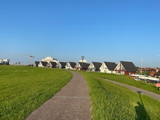 landscape with houses