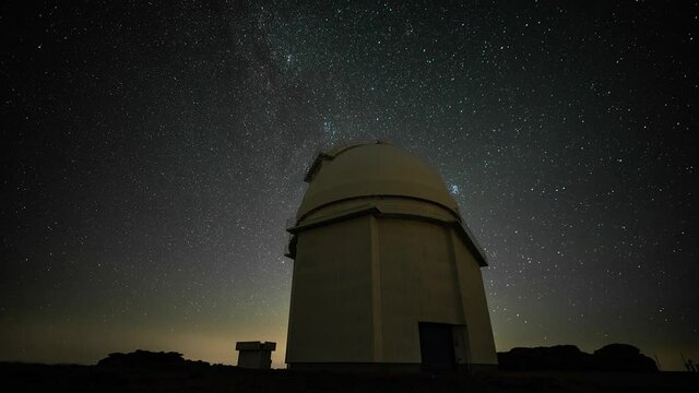 telescope at night in Spain